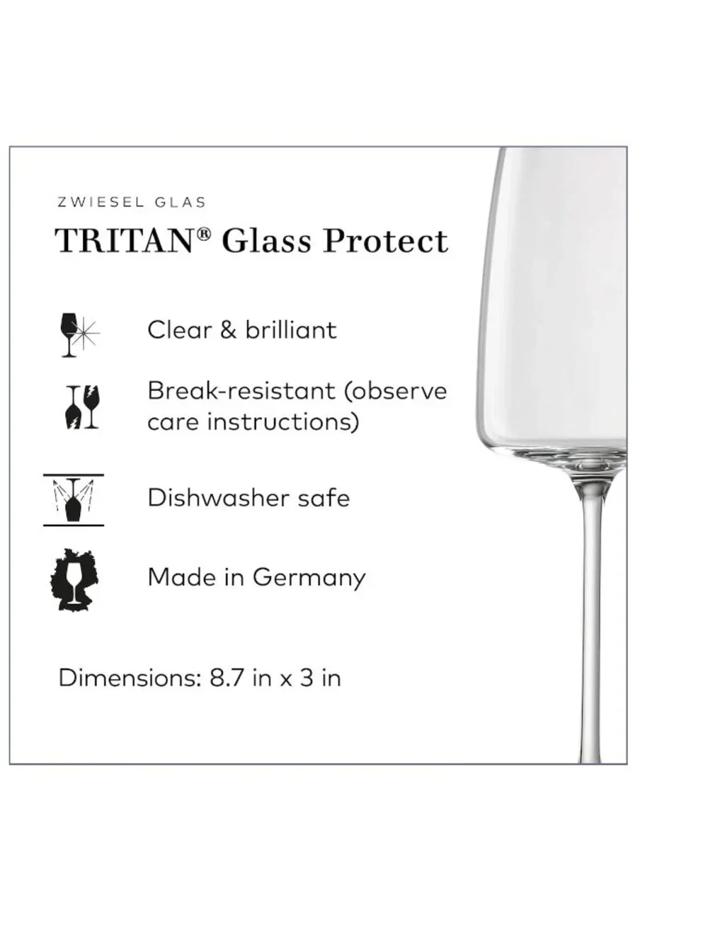 Schott ZWIESEL Sensa 4 White Wine Glasses Tritan® Crystal Break Resistant NEW